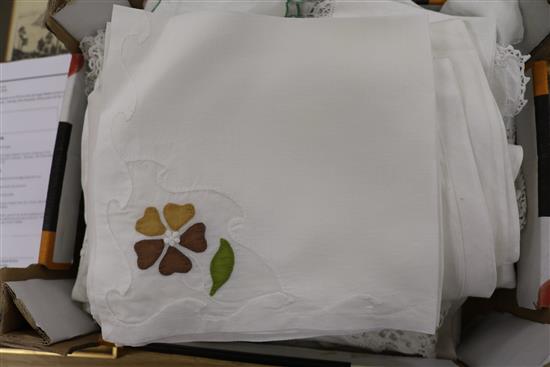 A group of table linen (Ex. Count John de Bendera)